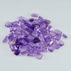 Amethyst 1PC Tiny 4x6 MM Emerald Faceted Purple Shine Semi Precious Loose Gems