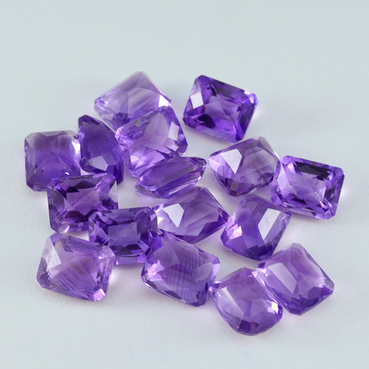 Amethyst 1PC Tiny 5x7 MM Emerald Faceted Purple Fine Semi Precious Loose Gemstone