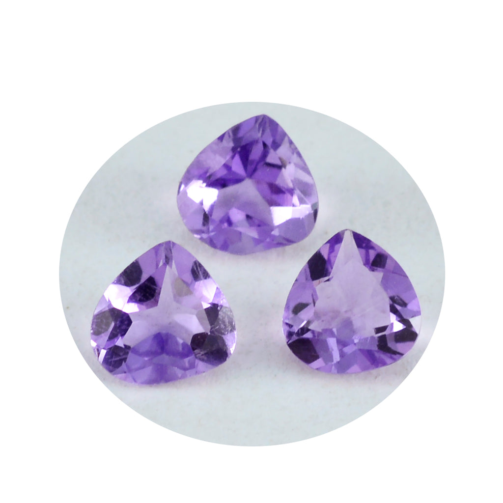 Amethyst 1PC Chunky 13x13 MM Heart Faceted Purple Natural Semi Precious Loose Gemstone