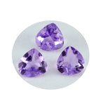 Amethyst 1PC Chunky 14x14 MM Heart Faceted Purple Genuine Semi Precious Loose Gemstones