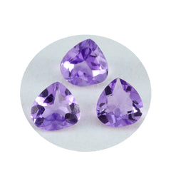 Amethyst 1PC Chunky 14x14 MM Heart Faceted Purple Genuine Semi Precious Loose Gemstones