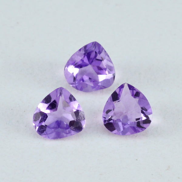 Amethyst 1PC Chunky 13x13 MM Heart Faceted Purple Natural Semi Precious Loose Gemstone