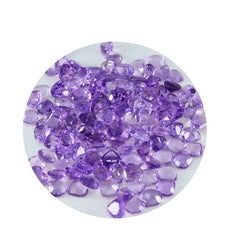Amethyst 1PC Small 7x7 MM Heart Faceted Purple Splendid Semi Precious Gems