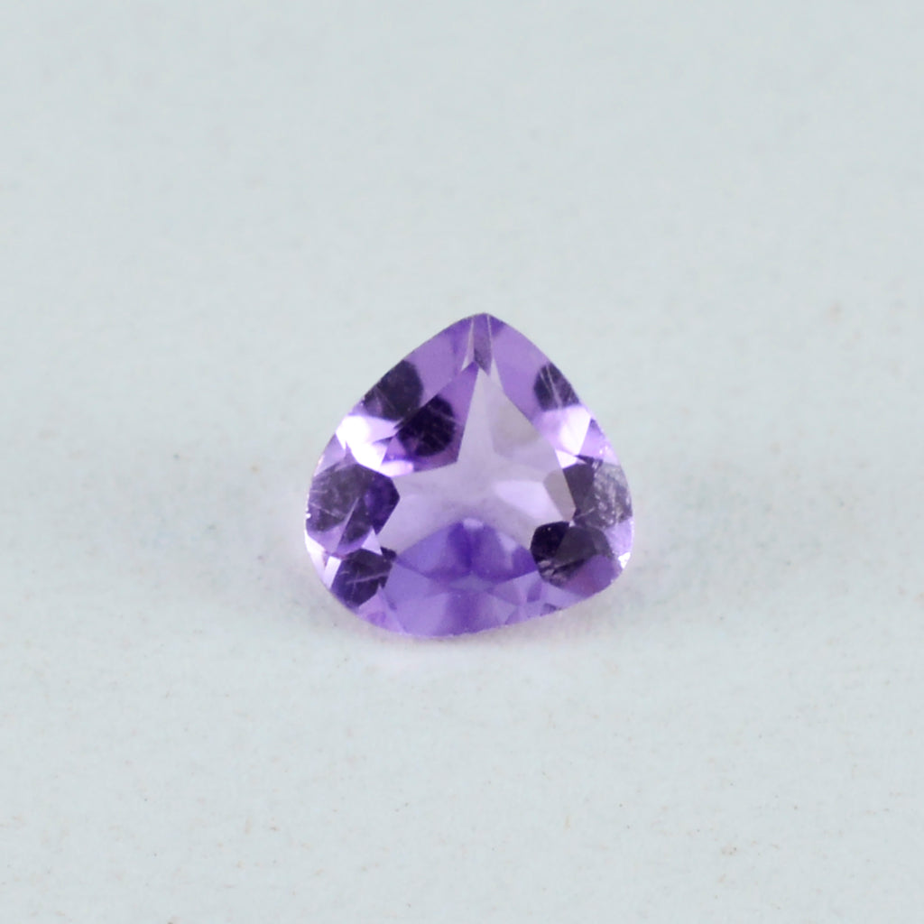 Amethyst 1PC Chunky 14x14 MM Heart Faceted Purple Genuine Semi Precious Loose Gemstones