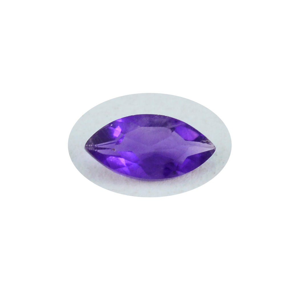 Amethyst 1PC Chunky 10x20 MM Marquise Faceted Purple Sparkling Semi Precious Loose Gemstone