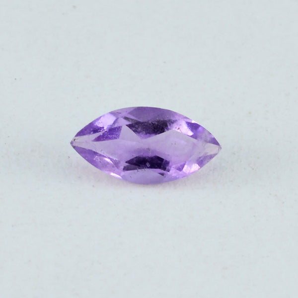 Amethyst 1PC Chunky 10x20 MM Marquise Faceted Purple Sparkling Semi Precious Loose Gemstone