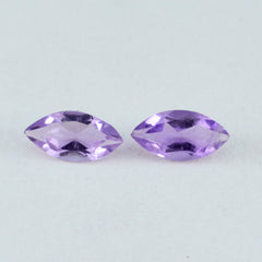 Amethyst 1PC Small 5x10 MM Marquise Faceted Purple Superior Semi Precious Loose Gemstone