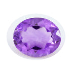 Amethyst 1PC Chunky 13x18 MM Oval Faceted Purple Pure Semi Precious Loose Gems