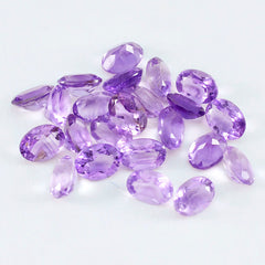 Amethyst 1PC Large 8x12 MM Oval Faceted Purple High Quality Semi Precious Loose Gems