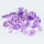 Amethyst 1PC Medium 7x10 MM Oval Faceted Purple Lustrous Semi Precious Loose Gemstone