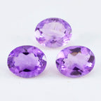Amethyst 1PC Large 10x12 MM Oval Faceted Purple Natural Semi Precious Loose Gemstone