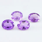Amethyst 1PC Tiny 4x6 MM Oval Faceted Purple Brilliant Semi Precious Loose Gems