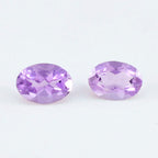 Amethyst 1PC Medium 8x10 MM Oval Faceted Purple Shine Semi Precious Loose Gemstones