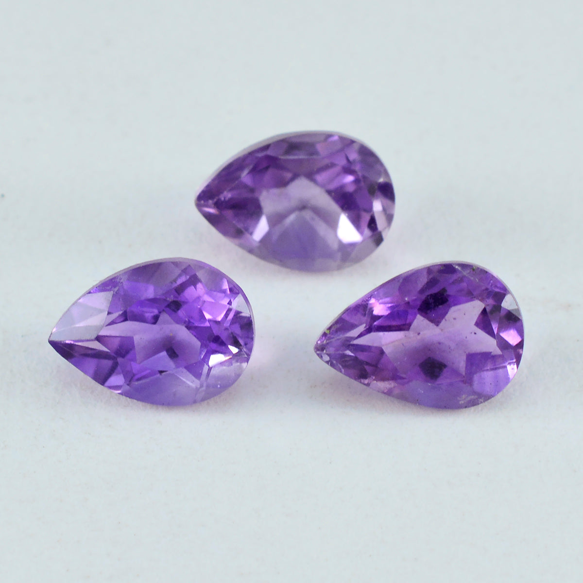 Amethyst 1PC Chunky 13x18 MM Pear Faceted Purple High Quality Semi Precious Loose Gemstones Hoofdafbeelding