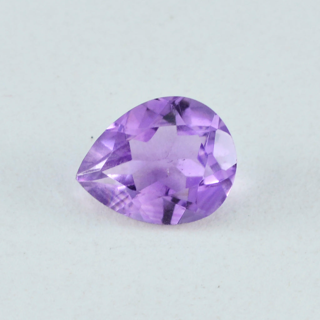 Amethyst 1PC Tiny 3x5 MM Pear Faceted Purple Natural Semi Precious Loose Gemstone