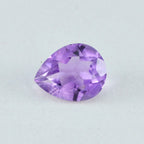 Amethyst 1PC Tiny 4x6 MM Pear Faceted Purple Genuine Semi Precious Loose Gemstones
