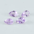 Amethyst 1PC Tiny 4x6 MM Pear Faceted Purple Genuine Semi Precious Loose Gemstones