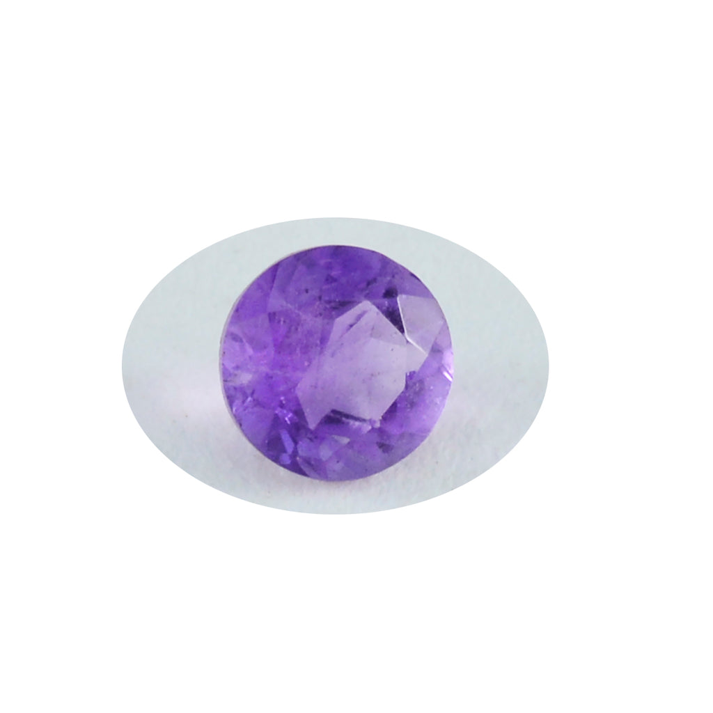 Amethyst 1PC Large 11x11 MM Round Faceted Purple Fine Semi Precious Gems