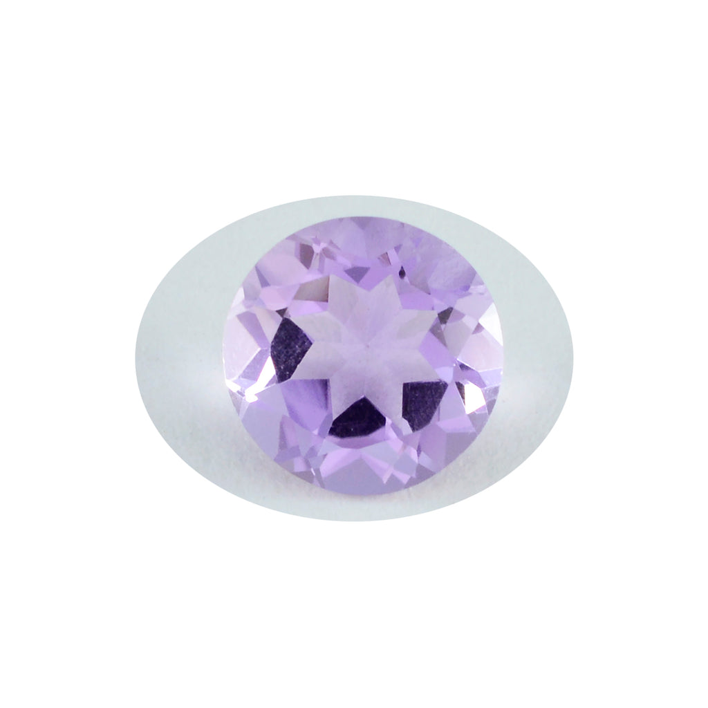 Amethyst 1PC Chunky 13x13 MM Round Faceted Purple Natural Semi Precious Loose Gemstone