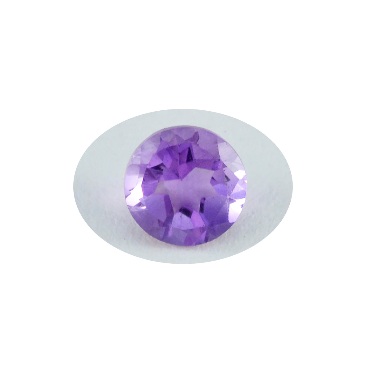 Amethyst 1PC Medium 9x9 MM Rund Facettiert Lila Glänzender Halbedelstein Lose Edelstein Zweitbild