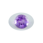 Amethyst 1PC Medium 9x9 MM Round Faceted Purple Lustrous Semi Precious Loose Gemstone