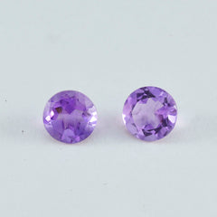 Amethyst 1PC Large 12x12 MM Round Faceted Purple High Quality Semi Precious Loose Gems