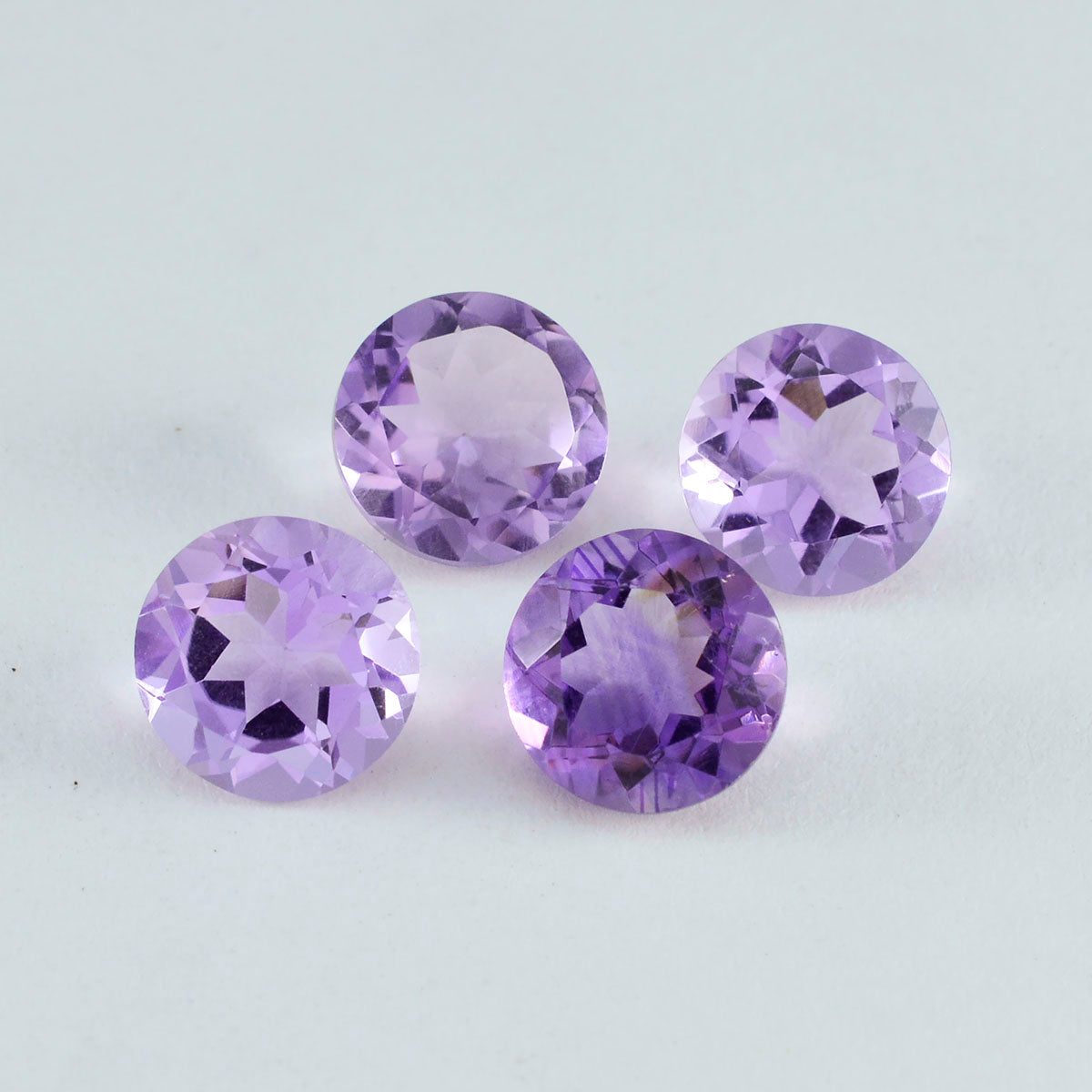 Amethyst 1PC Chunky 15x15 MM Round Faceted Purple Superior Semi Precious Gems Imagen secundaria del producto