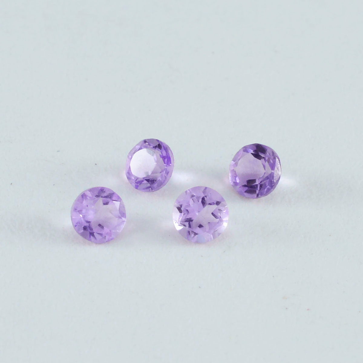 Amethyst 10PC Tiny 3x3 MM Round Faceted Purple Fiery Semi Precious Gems