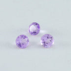 Amethyst 10PC Tiny 3x3 MM Round Faceted Purple Fiery Semi Precious Gems