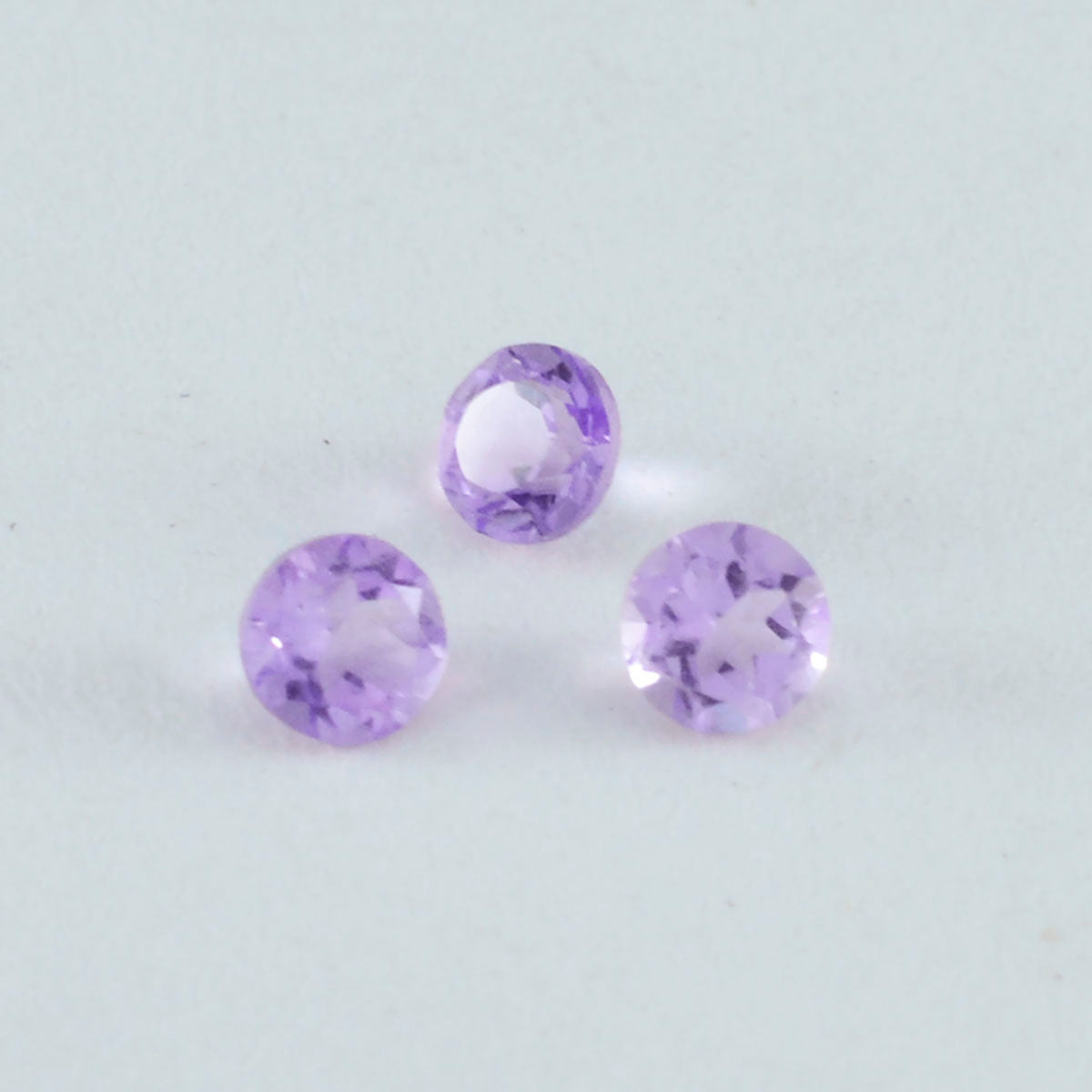 Amethyst 10PC Tiny 3x3 MM Round Faceted Purple Fiery Semi Precious Gems