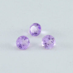Amethyst 10PC Tiny 3x3 MM Round Faceted Purple Fiery Semi Precious Gems