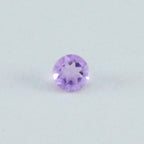 Amethyst 1PC Medium 9x9 MM Round Faceted Purple Lustrous Semi Precious Loose Gemstone