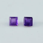Amethyst 1PC Large 11x11 MM Square Faceted Purple Fine Semi Precious Gems