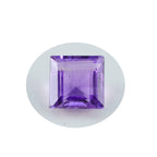 Amethyst 1PC Chunky 13x13 MM Square Faceted Purple Natural Semi Precious Loose Gemstone