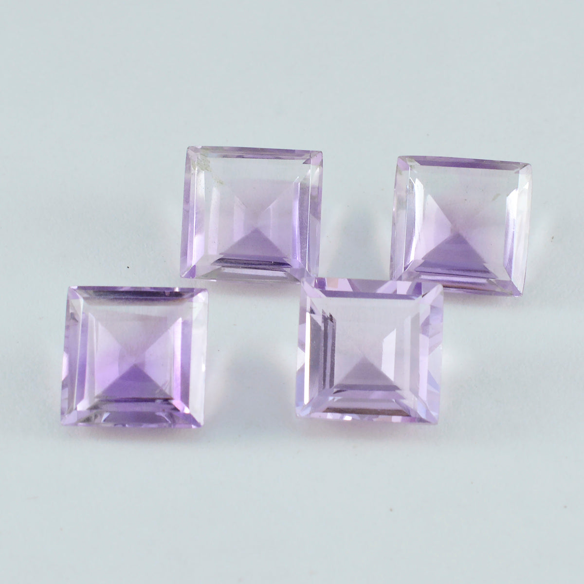 Amethyst 1PC Large 11x11 MM Square Faceted Purple Fine Semi Precious Gems Imagen principal del producto