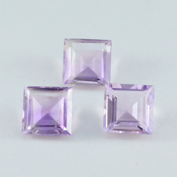 Amethyst 1PC Large 12x12 MM Square Faceted Purple High Quality Semi Precious Loose Gems