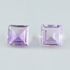 Amethyst 1PC Chunky 13x13 MM Square Faceted Purple Natural Semi Precious Loose Gemstone