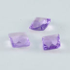 Amethyst 1PC Chunky 15x15 MM Square Faceted Purple Superior Semi Precious Gems