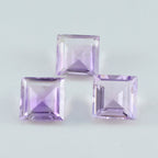 Amethyst 1PC Chunky 15x15 MM Square Faceted Purple Superior Semi Precious Gems