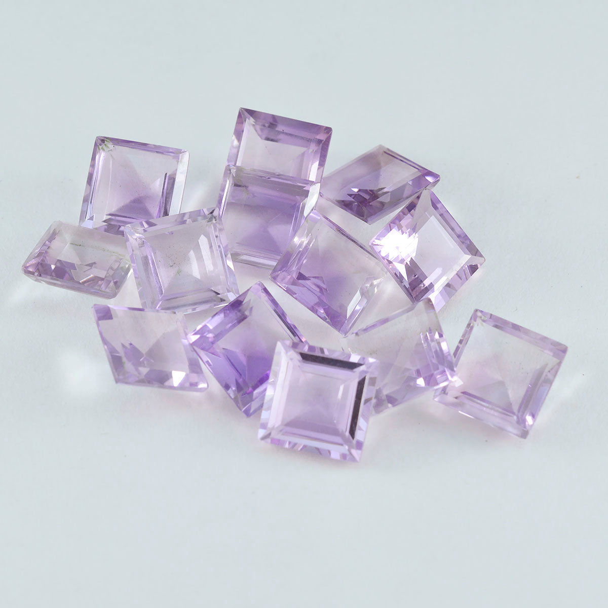 Amethyst 1PC Tiny 5x5 MM Square Faceted Purple Sparkling Semi Precious Loose Gemstone