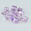Amethyst 1PC Tiny 5x5 MM Square Faceted Purple Sparkling Semi Precious Loose Gemstone