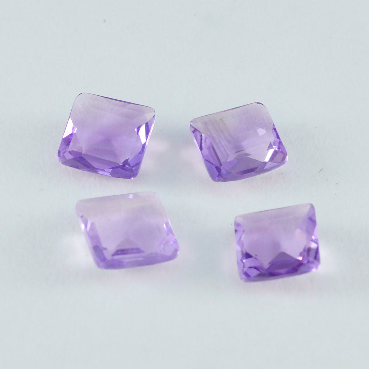 Amethyst 1PC Medium 9x9 MM Quadrat facettiert lila glänzend Halbedelstein loser Edelstein Hauptbild