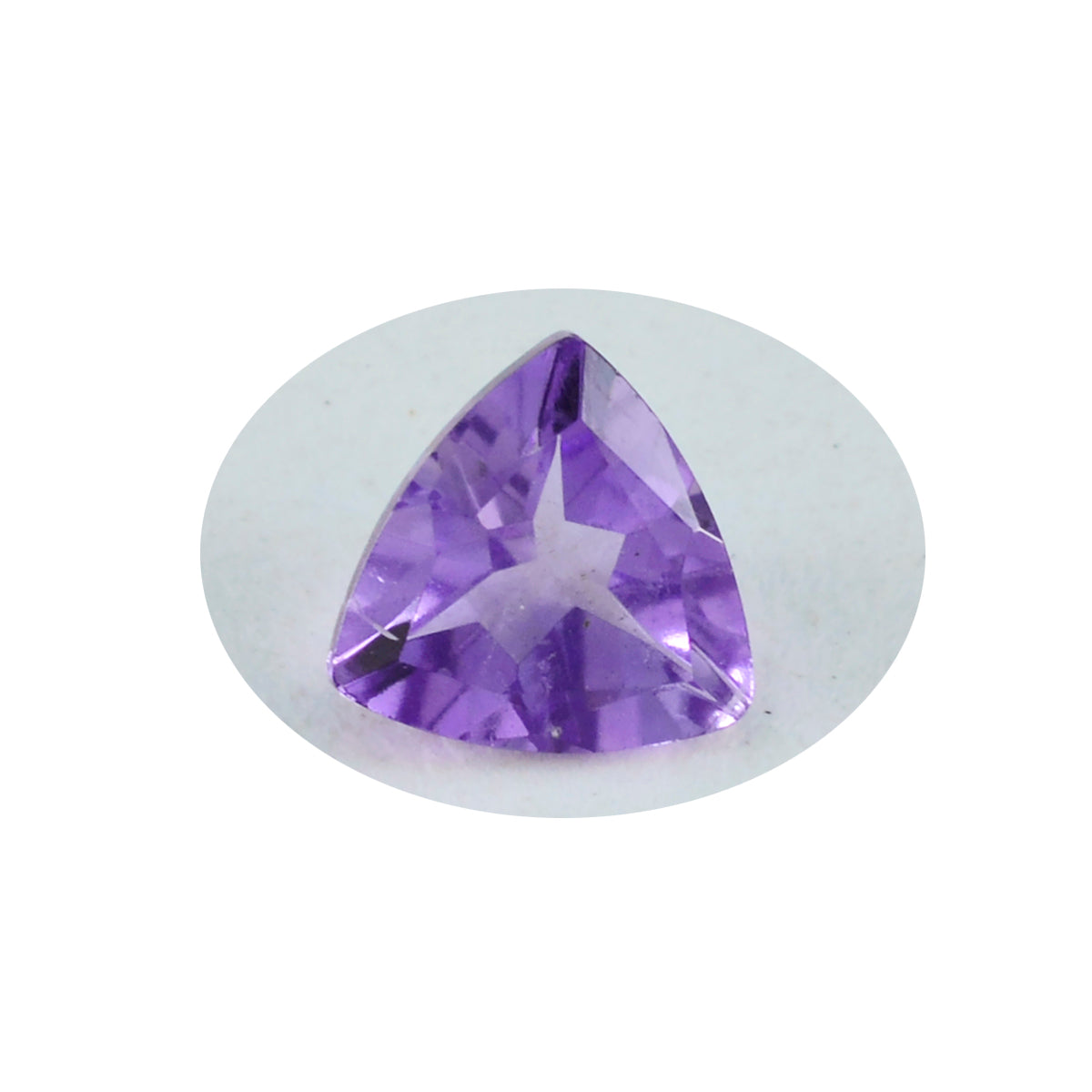 Amethyst 1PC Large 10x10 MM Triangle Faceted Purple Shine Semi Precious Loose Gemstones Secundaire afbeelding