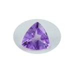 Amethyst 1PC Large 10x10 MM Triangle Faceted Purple Shine Semi Precious Loose Gemstones