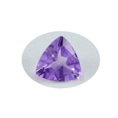 Amethyst 1PC Large 10x10 MM Triangle Faceted Purple Shine Semi Precious Loose Gemstones