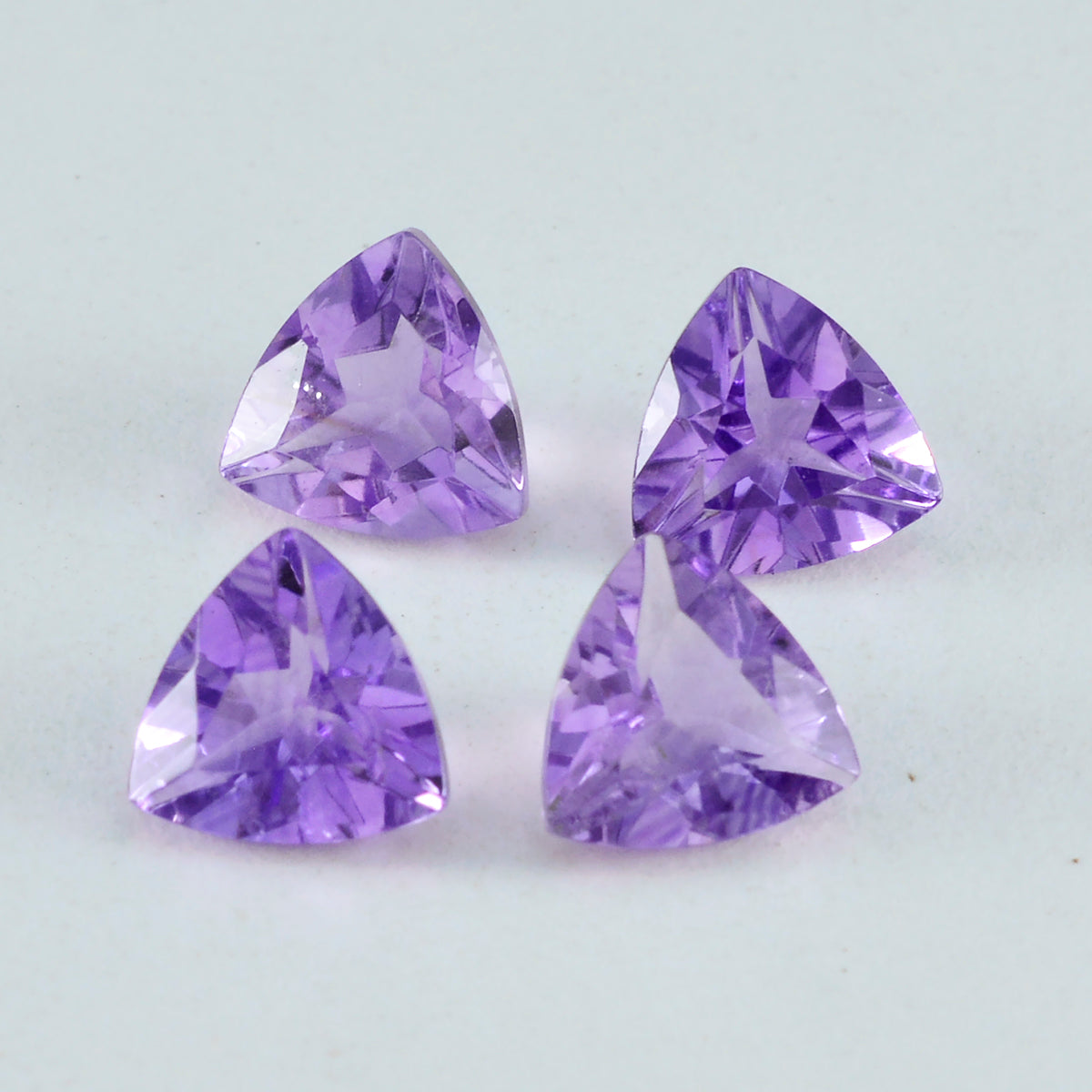 Amethyst 1PC Large 11x11 MM Triangle Faceted Purple Fine Semi Precious Gems