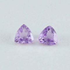 Amethyst 1PC Chunky 15x15 MM Triangle Faceted Purple Superior Semi Precious Gems