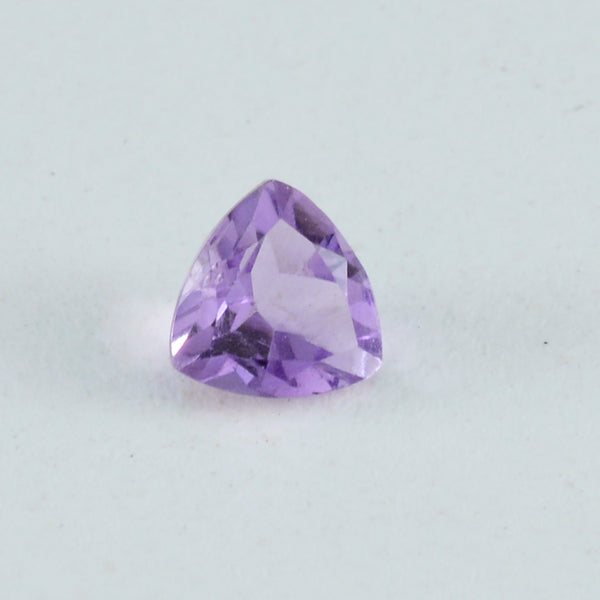 Amethyst 1PC Large 12x12 MM Triangle Faceted Purple High Quality Semi Precious Loose Gems