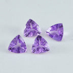 Amethyst 1PC Medium 9x9 MM Triangle Faceted Purple Lustrous Semi Precious Loose Gemstone