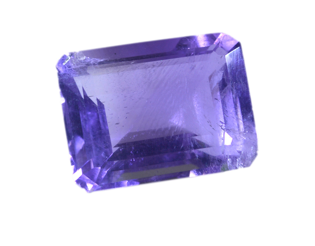 Amethyst 1PC Chunky 12x16 MM Emerald Faceted Purple Splendid Semi Precious Gems